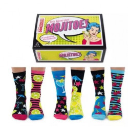 UNITED ODDSOCKS NOGAVICE ŽENSKE DOLGE 6 KOS MOJITOES