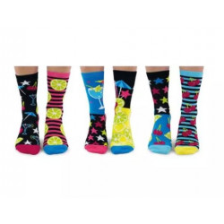 UNITED ODDSOCKS NOGAVICE ŽENSKE DOLGE 6 KOS MOJITOES