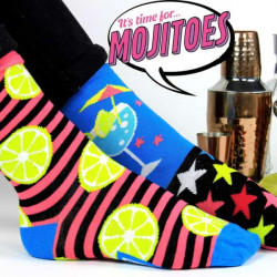 UNITED ODDSOCKS NOGAVICE ŽENSKE DOLGE 6 KOS MOJITOES