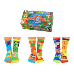 UNITED ODDSOCKS NOGAVICE OTROŠKE V DAR.EMBALAŽI 6kos MINI EXPLORER