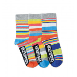 UNITED ODDSOCKS NOGAVICE OTROŠKE 3kos RAINBOW