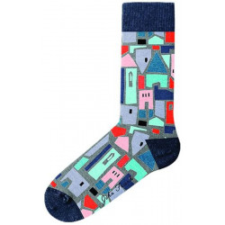 JOHN FRANK NOGAVICE ŽENSKE DOLGE FUN MULTICOLOR