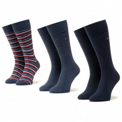 NOGAVICE DOLGE MOŠKE 3pari V DARILNI EMBALAŽI TOMMY HILFIGER ČRNE 39/42