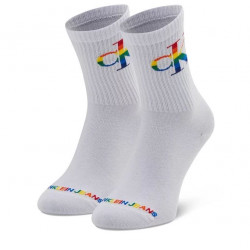 NOGAVICE DOLGE MOŠKE 1par CALVIN KLEIN BELE ONE SIZE