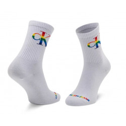 NOGAVICE DOLGE MOŠKE 1par CALVIN KLEIN BELE ONE SIZE