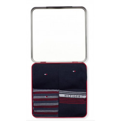 TOMMY HILFIGER MOŠKE NOGAVICE TIN DARILNI SET STRIPE