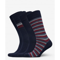 TOMMY HILFIGER MOŠKE NOGAVICE TIN DARILNI SET STRIPE