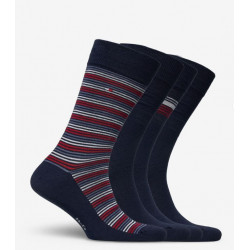 TOMMY HILFIGER MOŠKE NOGAVICE TIN DARILNI SET STRIPE