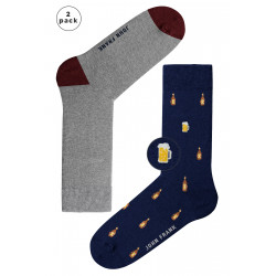 JOHN FRANK MOŠKE NOGAVICE DOLGE 2 PARA