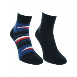 NOGAVICE KRATKE MOŠKE 2para TOMMY HILFIGER RDEČO/MODRE 39/42