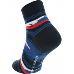 NOGAVICE KRATKE MOŠKE 2para TOMMY HILFIGER RDEČO/MODRE 39/42