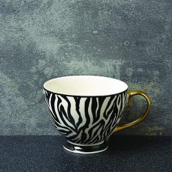 CANDLELIGHT SKODELICA PORCELAN 9 cm vzorec zebra