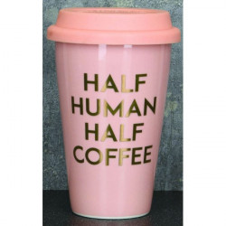 LONČEK "COFFE TO GO" HALF HUMAN HALF COFFE 15cm MARELIČNA