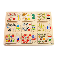 PINO TOYS SESTAVLJENKA LESENA ŠTEVILKE