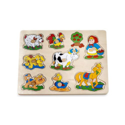 PINO TOYS SESTAVLJANKA LESENA