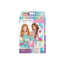 MAKE IT REAL SKICIRKA Z NALEPKAMI CVETLIČNA KREATIVA