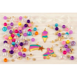 MAKE IT REAL SET ZA IZDELAVO ZAPESTNIC MAVRIČNE SANJE