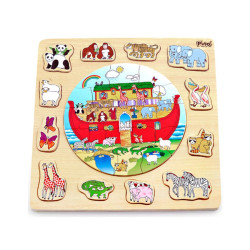 PINO TOYS SESTAVLJANKA LESENA