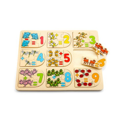 PINO TOYS SESTAVLJANKA LESENA RAČUNANJE