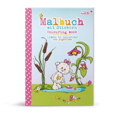 NICI POBARVANKA Z NALEPKAMI CLASSIC BEAR A4