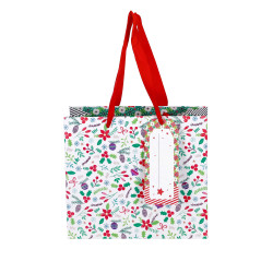 VREČKA DARILNA BOŽIČNA 18X16X8cm