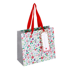 VREČKA DARILNA BOŽIČNA 18X16X8cm