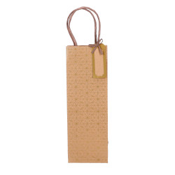 VREČKA DARILNA ZA STEKLENICO 12x35x8cm VZOREC ZVEZDE