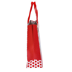 VREČKA DARILNA 30x22x11cm ZVEZDE BELO/RDEČA NL