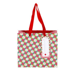 VREČKA DARILNA BOŽIČNA 18X16X8cm