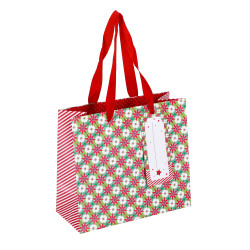 VREČKA DARILNA BOŽIČNA 18X16X8cm