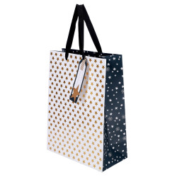 VREČKA DARILNA VELIKA BOŽIČNA ZVEZDE 22X30X11cm NL