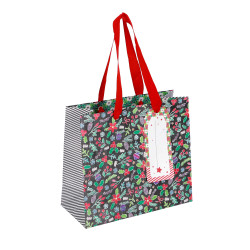 VREČKA DARILNA BOŽIČNA 18X16X8cm