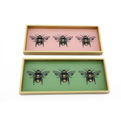 PLADENJ 33x14 cm BEE PASTEL SILFC