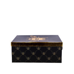 ŠKATLA DARILNA 31x24 cm BEE GOLD BLACK SILFC