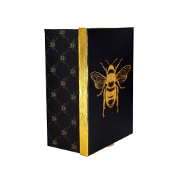 ŠKATLA DARILNA 31x24 cm BEE GOLD BLACK SILFC