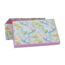 BAGS&MORE DARILNA ŠKATLA PRAVOKOTNA KOLIBRI