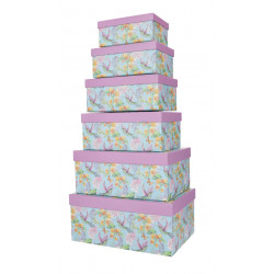 BAGS&MORE DARILNA ŠKATLA PRAVOKOTNA KOLIBRI