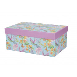 BAGS&MORE DARILNA ŠKATLA PRAVOKOTNA KOLIBRI