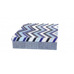 BAGS&MORE DARILNA ŠKATLA PRAVOKOTNA JEANS