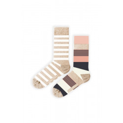 JOHN FRANK NOGAVICE ŽENSKE DOLGE FUN MULTICOLOR 2para