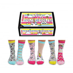 UNITED ODDSOCKS NOGAVICE ŽENSKE DOLGE MIX 6 KOS BE A UNICORN