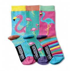 UNITED ODDSOCKS NOGAVICE DEKLIŠKE FLAMINGO